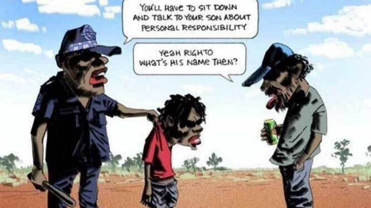 A racial discrimination complaint against this cartoon by Bill Leak was recently withdrawn. Photo: Supplied