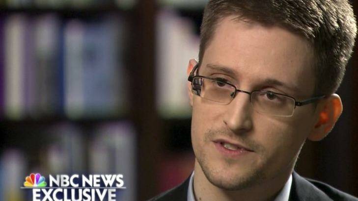 US whistleblower Edward Snowden. Julian Assange claimed to be assisting him from the Ecuador embassy in London Photo: Reuters/NBC News