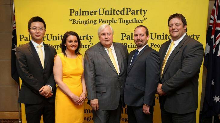Once united: The Palmer party in happier times.  Photo: Rob Homer
