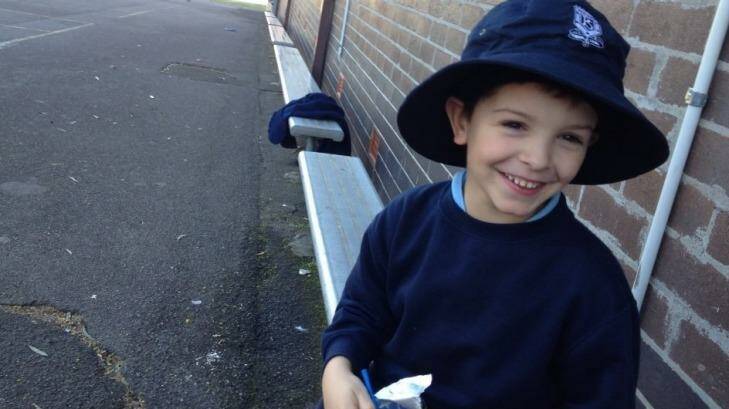 Bailey Wrigley, 8, who called triple-0 to save his mother after she collapsed. Photo: Supplied