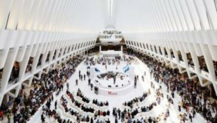 New Westfield mall, the Oculus shopping centre, in the World Trade Centre, New York.