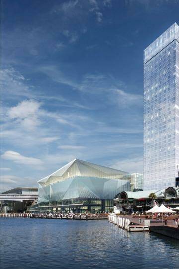New developments: Lend Lease's revised plan for a hotel at Darling Harbour.