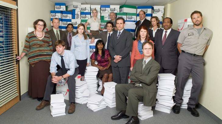 Steve Carell and the cast of The Office. Photo: NBC
