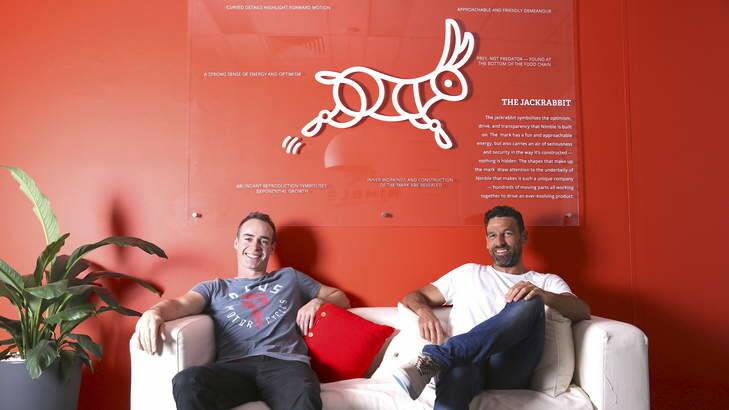Sean Teahan and Greg Ellis, founders of online short-term loan company Nimble. Photo: Supplied