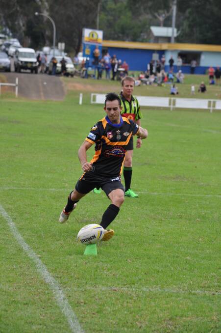 CONVERSION: Jets winger Mark Brandon's kicking will be important this weekend against Port Kembla.