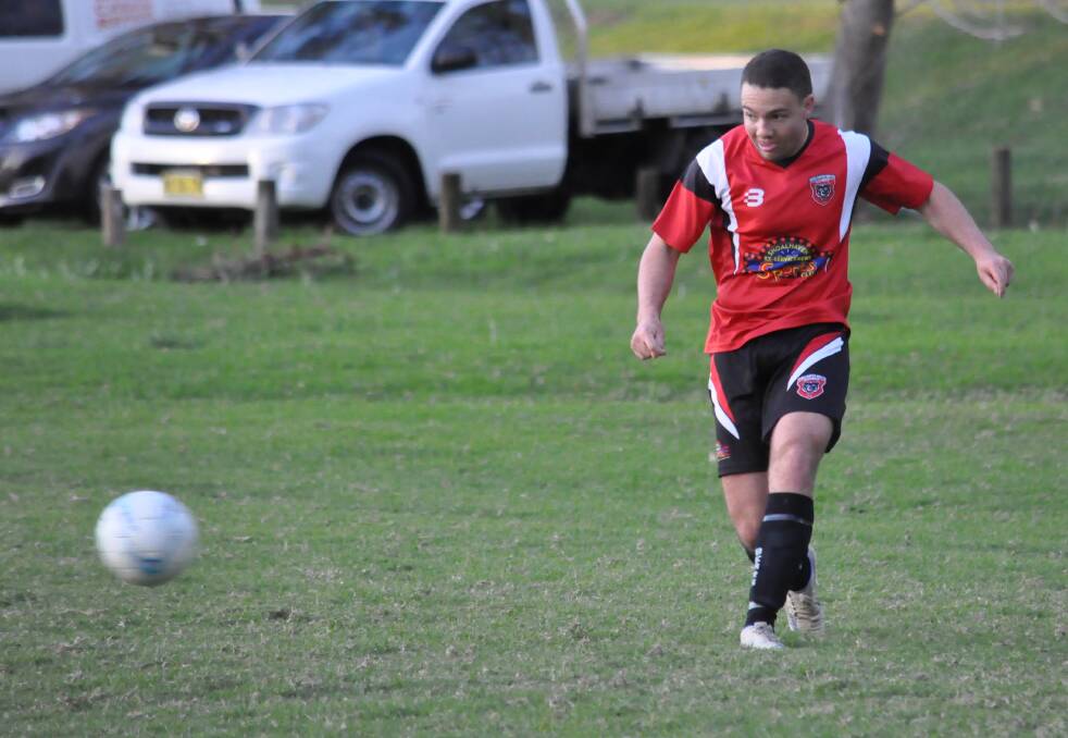 BRACE: United’s Josh Argenti scored twice for his side on Saturday in their 3-3 draw with Culburra. Photo: COURTNEY WARD