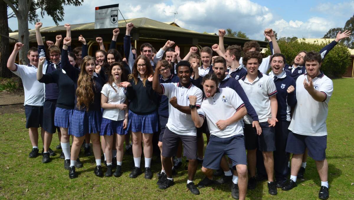 SCHOOL’S OUT: Nowra Christian School year 12 students are all looking forward to finishing up on Thursday before sitting for their HSC exams.