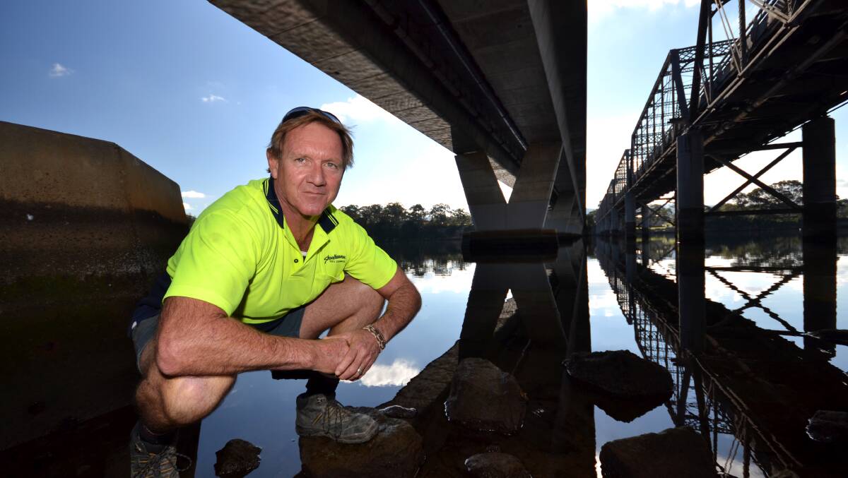 MAKING HISTORY: Wayne McCall remembers helping build the northbound Nowra bridge.