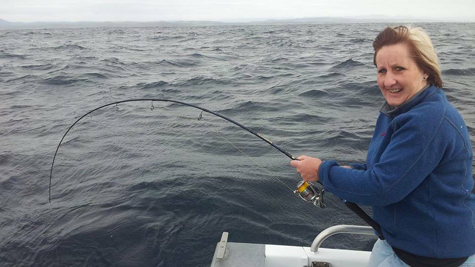 NEIL’S WIFE: Neil's wife from Melbourne went fishing with Charter Fish Narooma getting into the kings on Monday. The boat bagged out by 8.30am. If you are Neil's wife, sorry they guys didn't get your name - let us know what it is and ps great fish! (9/4/14)
