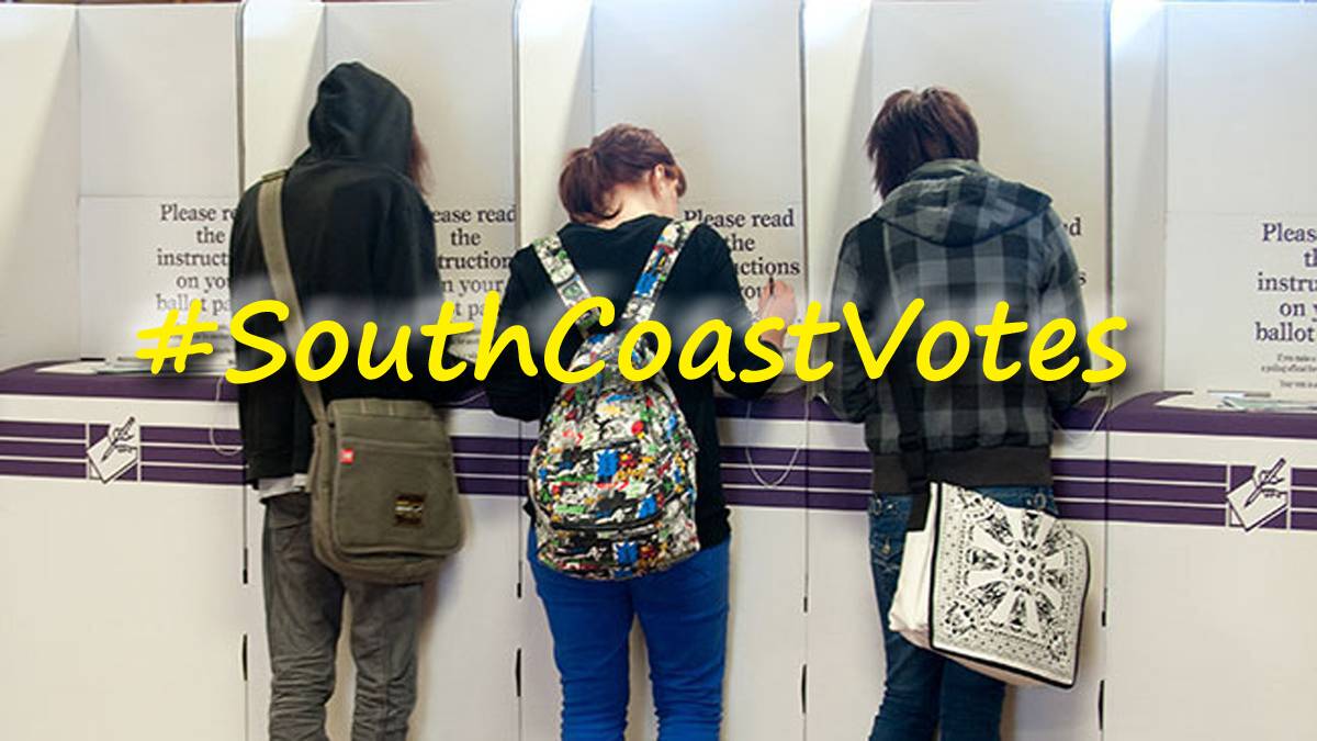 #SouthCoastVotes - social media @ the polls
