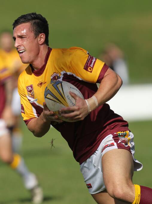 LAST MINUTE HEROICS: Shellharbour fullback Ian Catania was the hero for side last week, with a last-minute try to hand them victory against the Nowra-Bomaderry Jets. Photo: DAVID HALL  