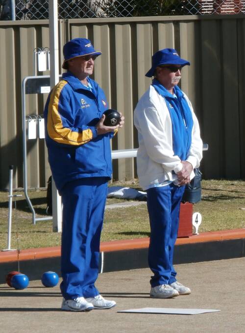 NEW FACES: Two of our newer bowlers Arthur Laidlaw and Kim Gabrielsen deep in concentration. 