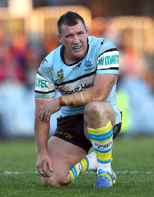 MAN IN THE MIDDLE: Captain Paul Gallen is one of the Sharks players who has accepted a ban for taking performance-enhancing drugs.   