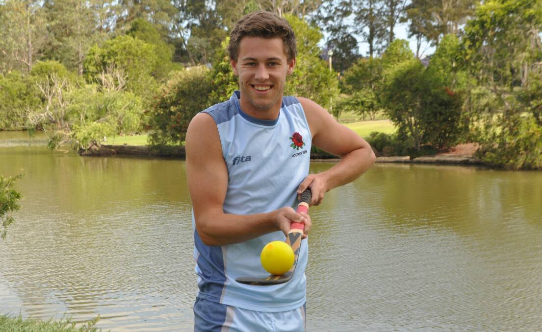 SO STRONG: Alex Mackay confirmed his reputation as one of the best hockey players produced in the local area with his efforts in the NSW under 21s side.  