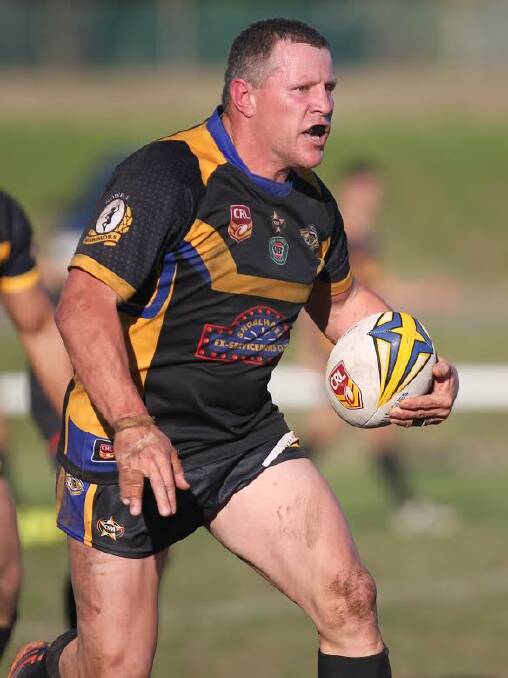 TOUGH COMPETITOR: Mick Blattner makes another telling run for the Nowra-Bomaderry Jets yesterday. Photo DAVID HALL 