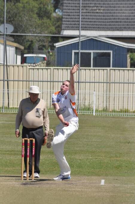 DAMAGE: Batemans Bay opening bowler Marc Stiller had a good day with the ball during Saturday’s win over Shoalhaven Ex-Servicemen at Hayden Drexel Oval. Photo: PATRICK FAHY  
 