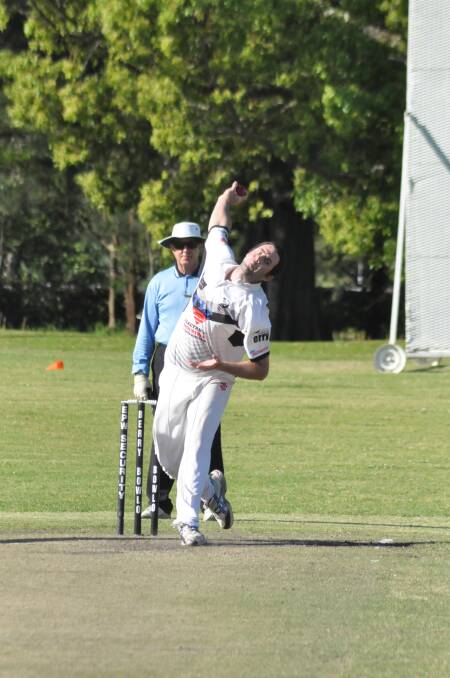 SIX PACK: Berry-Shoalhaven Heads fast bowler Ty Cherry took six wickets as his side cruised to an outright win over North Nowra-Cambewarra on Saturday. Photo: PATRICK FAHY   