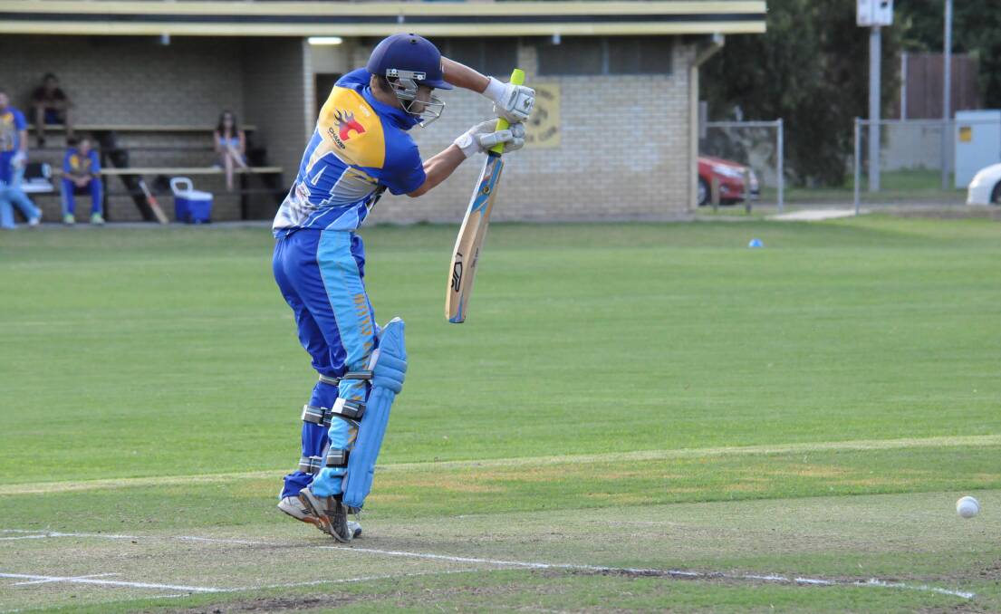 HARD HITTING: Bomaderry’s Travis Roth made 60 runs at the top of the order in his side’s win over Cavaliers. Photos: DAMIAN McGILL  