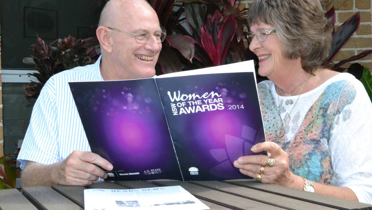 John and Anne-Louise O’Connor celebrate Anne-Louise's recognition as Kiama Women of the Year.