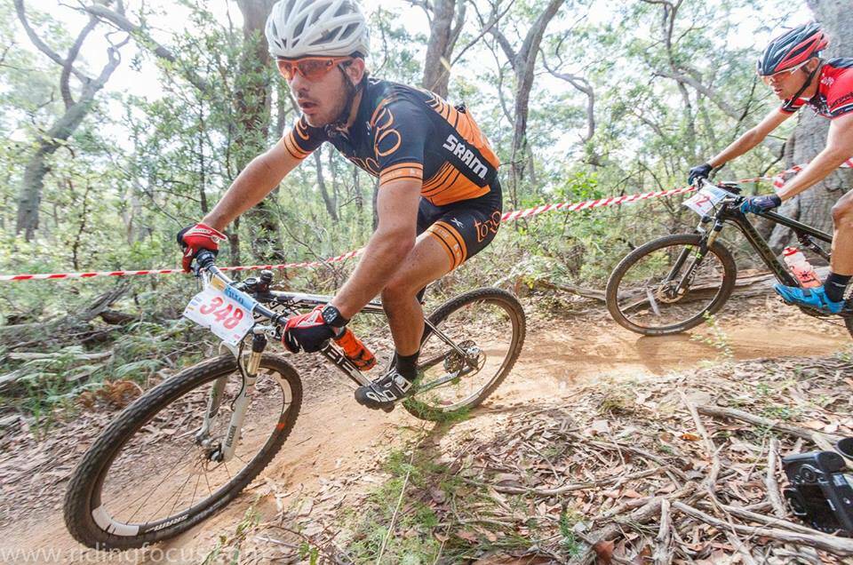 OFF ROAD: Tristan Ward puts his mountain bike through its paces.
