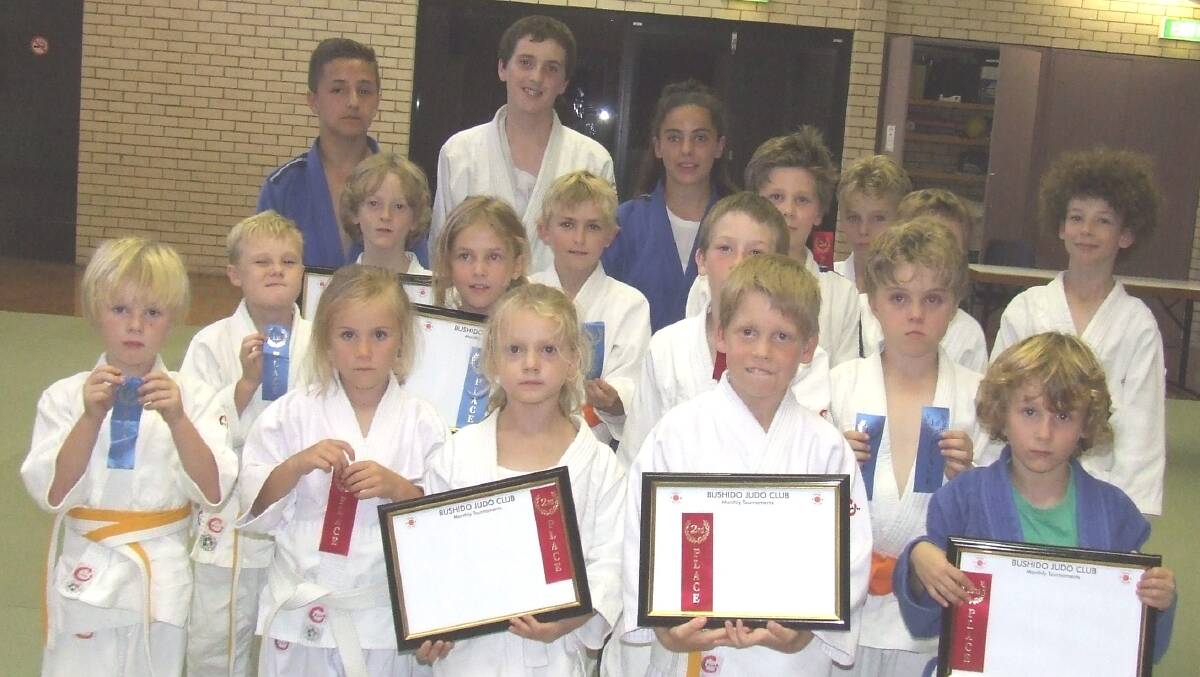 SHINING STARS: Shoalhaven heads Bushido Judo Club members bring home the medals at a recent local tournament.