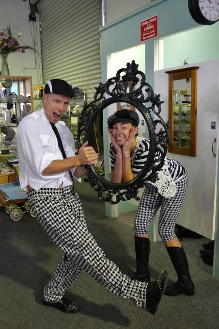 CHALLENGE ACCEPTED: The South Coast Register sent journalist Jessica Long and her willing brother Michael Boyd to the Salvation Army Family Store in South Nowra with the challenge to find three fabulous “thrift shop” outfits and model them for National Op Shop Week this August.
