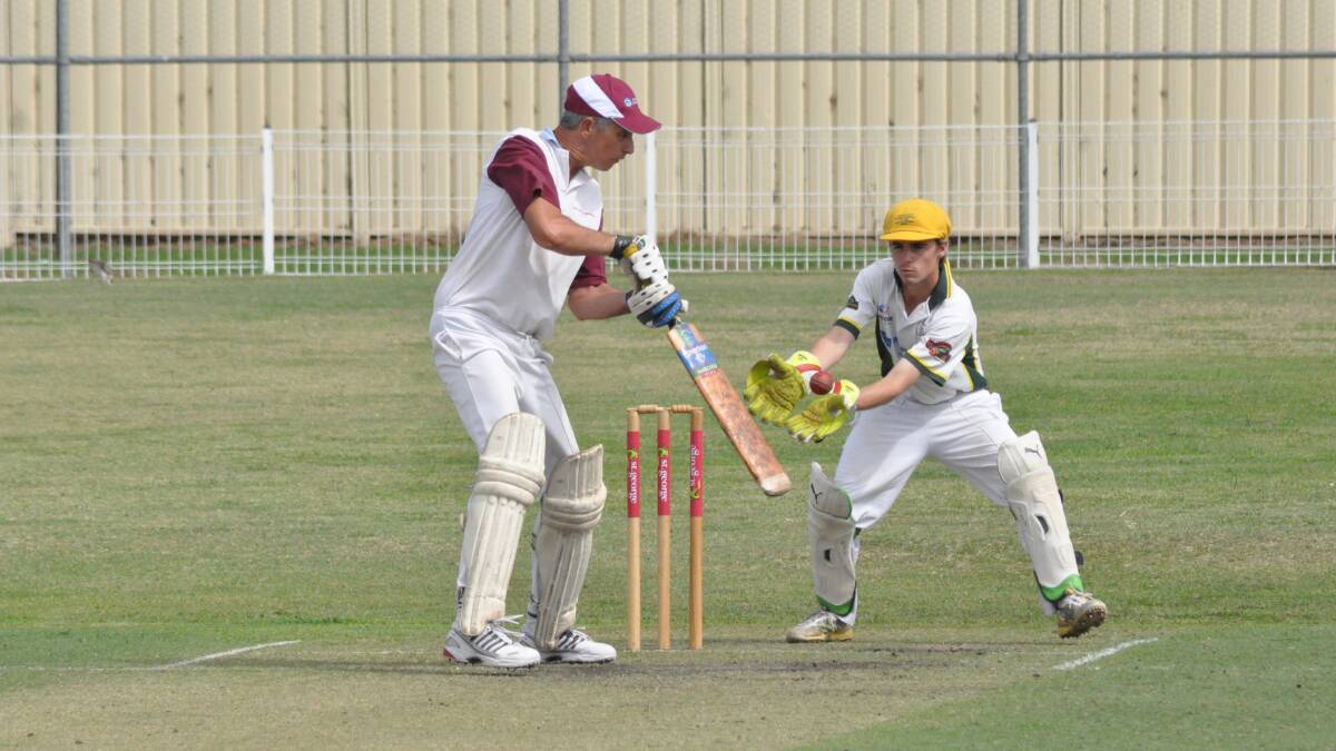 POWERFORCE: North Nowra-Cambewarra second grade batsman Bob Dulcie made an unbeaten 64 runs last Saturday in his team’s second innings against Shoalhaven Ex-Servicemen’s. 	Photo: PATRICK FAHY