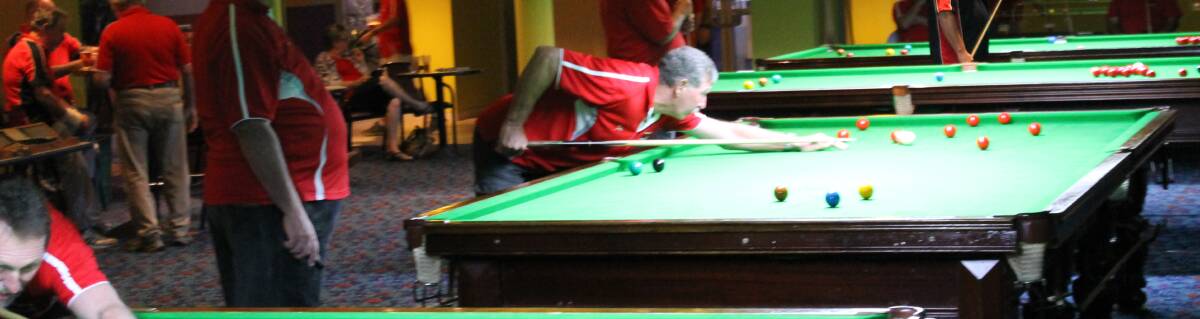 POPULAR GAME: The St Georges Basin Country Club Snooker Summer Cup has been a big hit.
