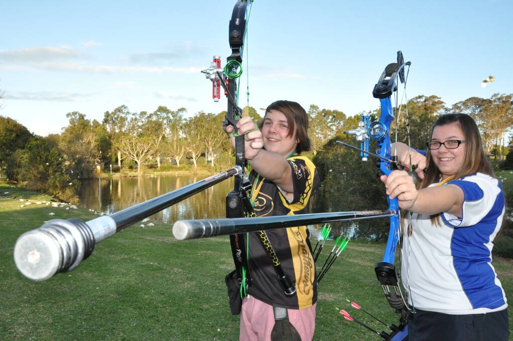 WATCH OUT: Jarrod and Amy Wilson have sharp aim, which they both proved at the recent National Youth Archery Championships.