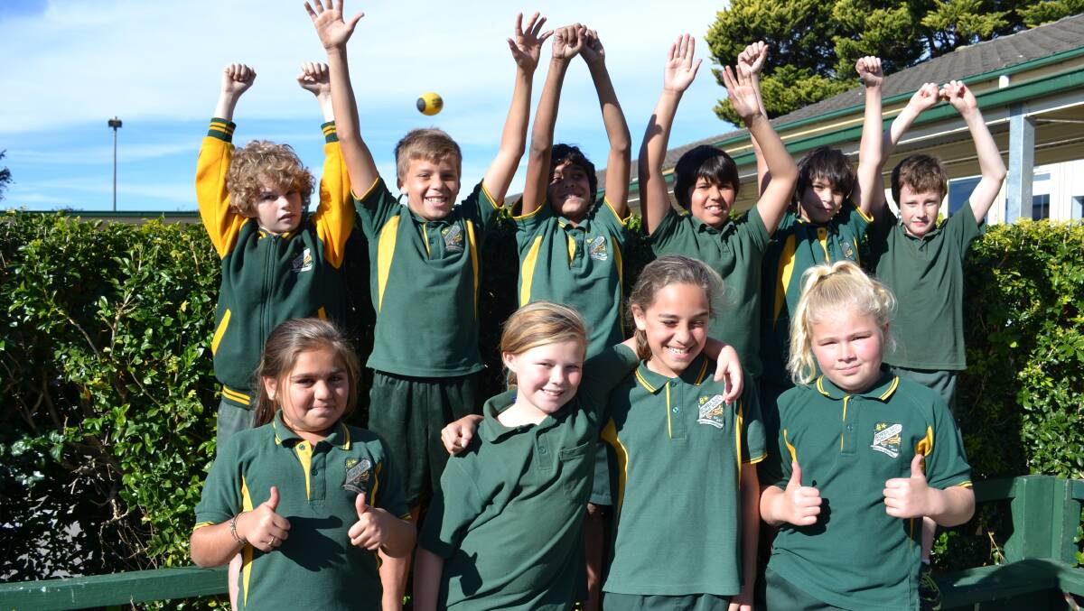 The drought is over and Braydon Ramsay, Raymond Hickey, D’day Welsh, Wezley Wellington, Kai Ardler, Blake Gurney (front) Ebony Gray, Deecoda Thompson, Kyah Mcloed and Jade Waghorn from Nowra East Public School watched last night’s State of Origin with bated breath until NSW came through with the win.
