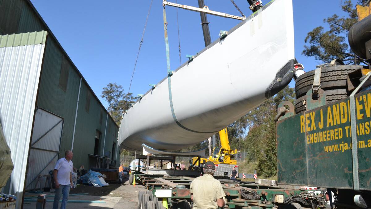 Mark Rowed and his team from Innovation Composites in South Nowra worked on a potential Sydney to Hobart yacht race winner for renowned blue water sailor Syd Fischer.