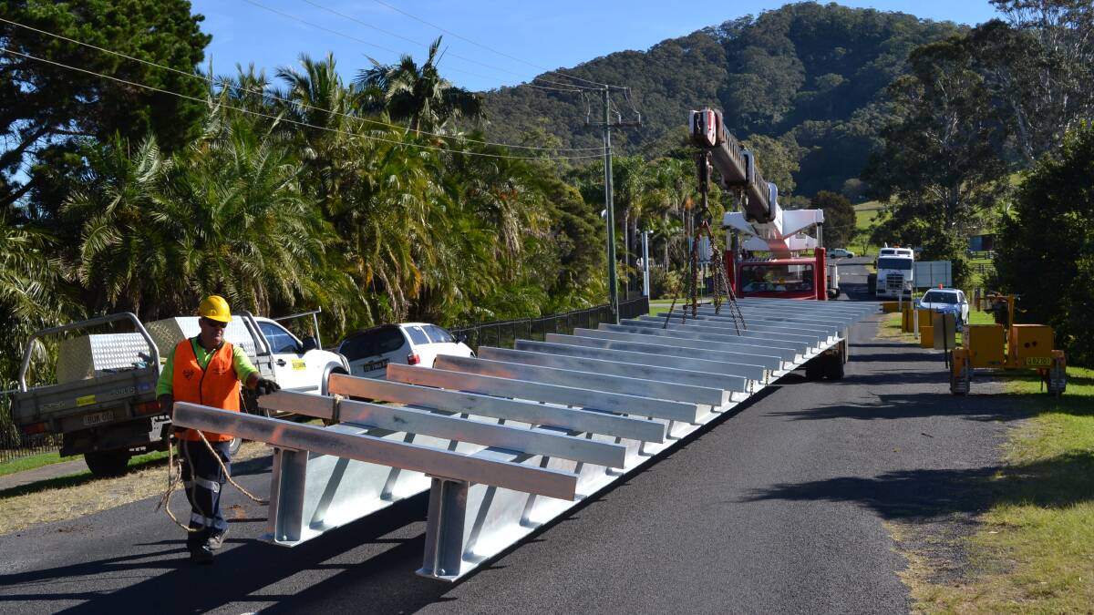 Replacement of the old wooden footbridge at Shoalhaven Heads with a new steel superstructure.