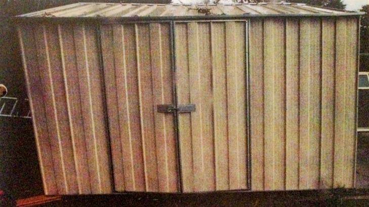 The shed where a young boy died in 2011. Photo: Supplied