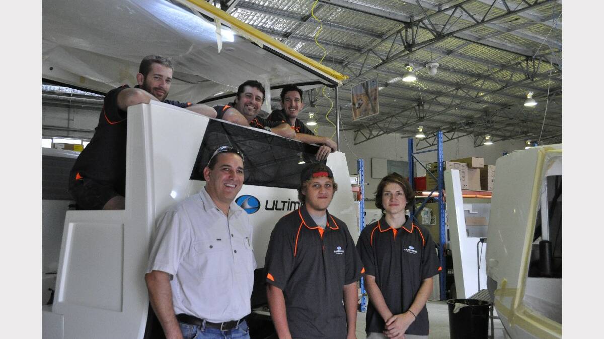 MORUYA: Ultimate Campers in Moruya has employed 32 new staff in the past six months, including 10 Moruya High School students. Pictured is operations manager Jason Stevens with new employees Dave Cameron, Adam Domeny, Richard Williams and former Moruya High School students (front) Jack Harty and Brady Adams.