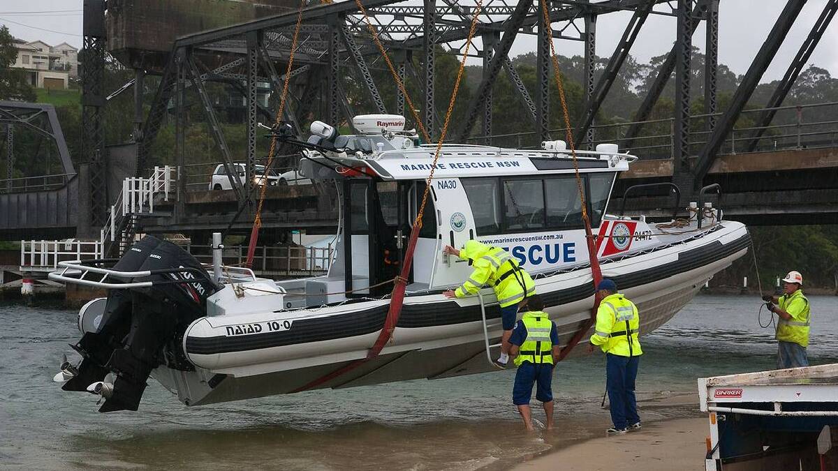 NAROOMA: The new 10.2 metre Naiad rescue vessel was launched by Marine Rescue Narooma at the Narooma Bridge on Thursday.