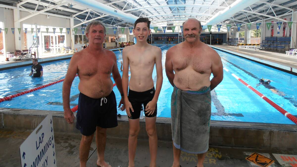 NAROOMA: Well done to swimmers John Ritchie, Ebby Karl and James Hurley who together with a group of other Narooma swimmers completed a swimathon of 264 laps. The money raised will be returned to Narooma Pool for the management to work out where it is needed most.