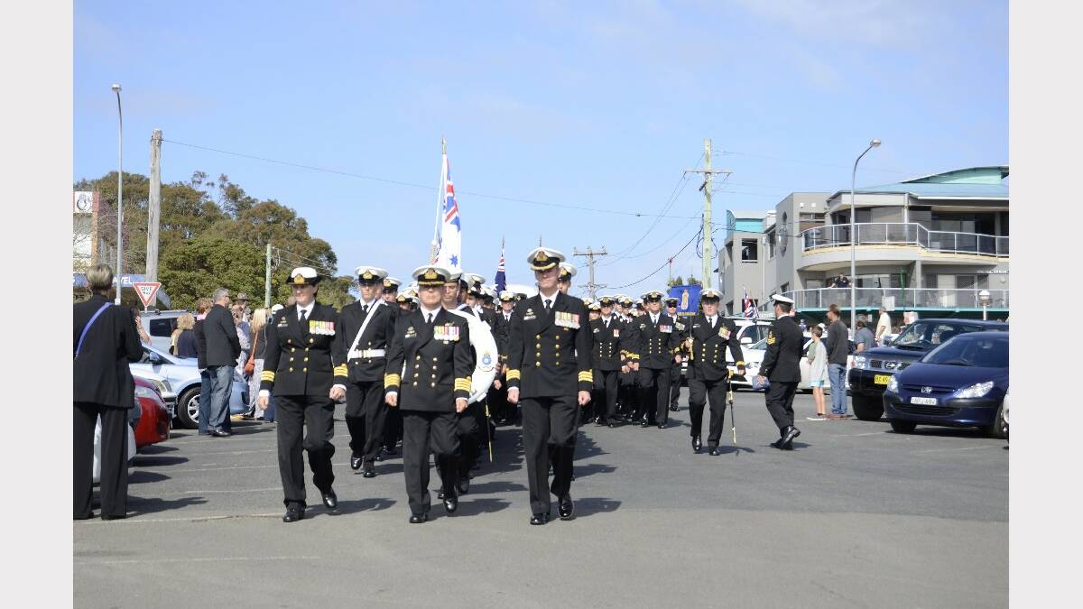 There were massive numbers of people at Huskisson for this year's Anzac Day ceremony.