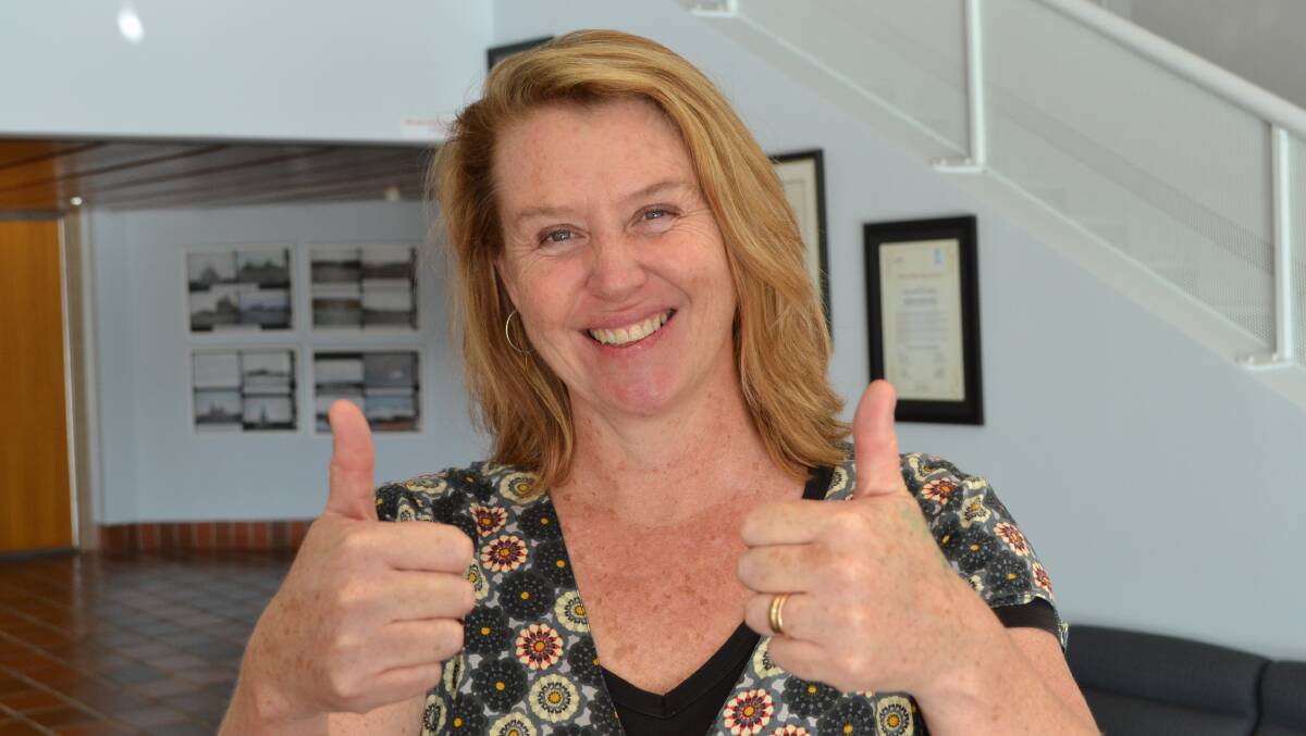 POSITIVE MOVE: Save the Heart of Huskisson campaigner Kate Broadhurst gives the thumbs up to council’s decision to bid for the Owen Street land.