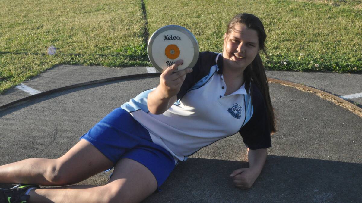 GOLDEN GIRL: Nowra High School’s Samantha Peace tops off a brilliant season of athletics with national gold. Photo: PATRICK FAHY