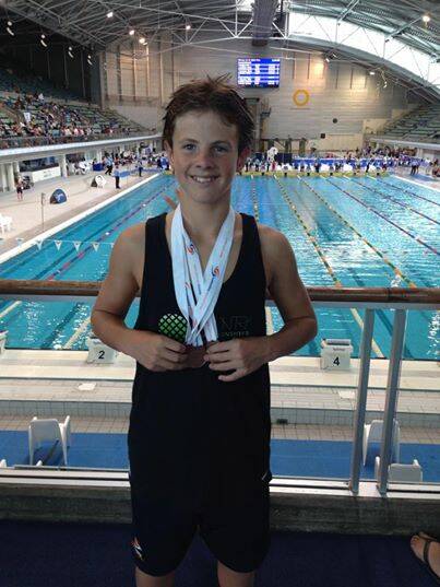 TRIPLE THREAT: Mitchell Langford swam to three bronze at NSW Country Swimming Championships.