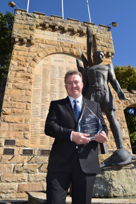NATIONAL HONOUR: Nowra RSL Sub-Branch secretary Rick Meehan has been named the RSL and Services Club Association National Spirit of Anzac Award winner for 2015. Photo: HAYLEY WARDEN