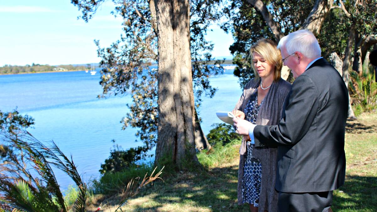 and created about 1800 full-time jobs.

FISHING: NSW Minister for Primary Industries Katrina Hodgkinson and Kiama MP Gareth Ward announce an artificial reef is to be built off Shoalhaven Heads.