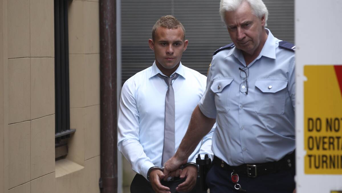 SENTENCE EXTENDED: Kieran Loveridge, the man sentenced for the one-punch death of Sydney teenager Thomas Kelly, is believed to be an inmate at the South Coast Correctional Centre.