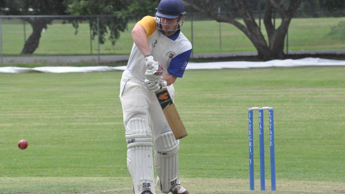 STAR: Bomaderry’s Tom Walters will resume his innings at 31 after a strong first day of the match against Batemans Bay.