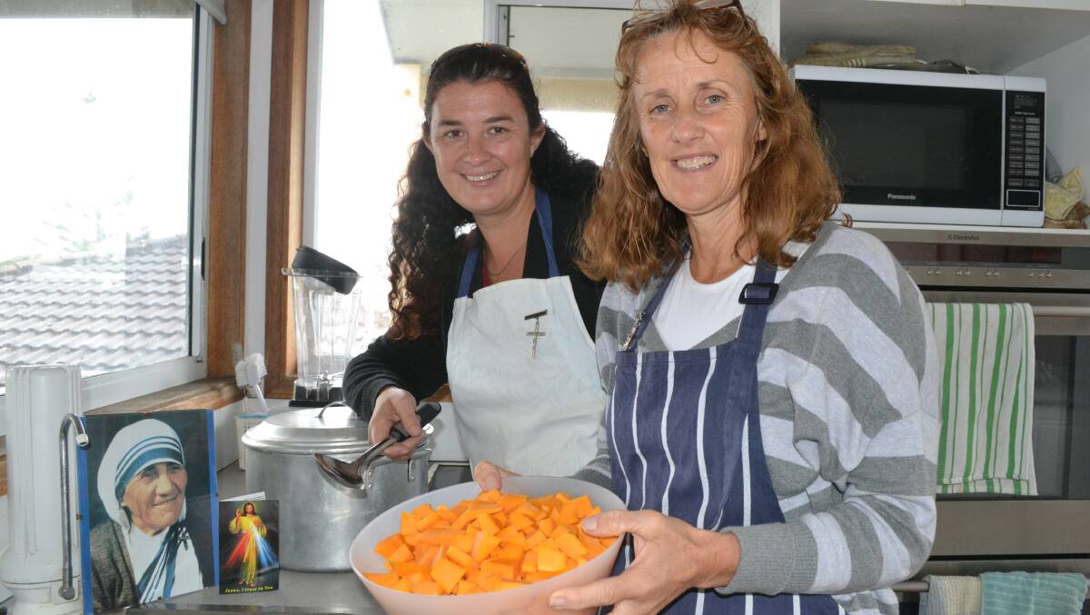 ANGELS: Sisters Shannon Chittick and Sue Hill are the driving force behind a soup kitchen for homeless and underprivileged people in Nowra.