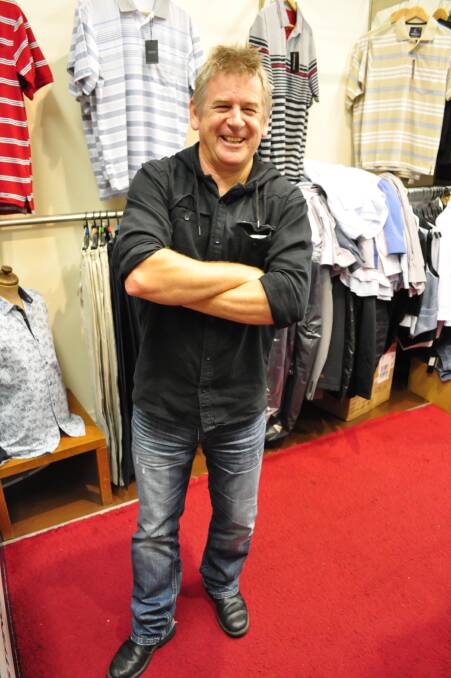 BEFORE: Andrew Buckle from the South Coast Register takes on the challenge to be made over in the latest spring fashions at Stanley Johns Menswear in Nowra to be race ready for this year’s Melbourne Cup. 
