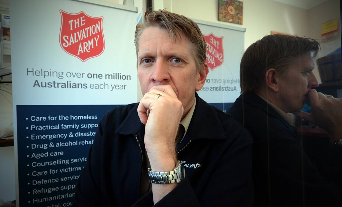 SOONER THE BETTER: Salvation Army Lieutenant Dominic Wallis encourages Shoalhaven residents who are struggling to contact a support service and ask for help.