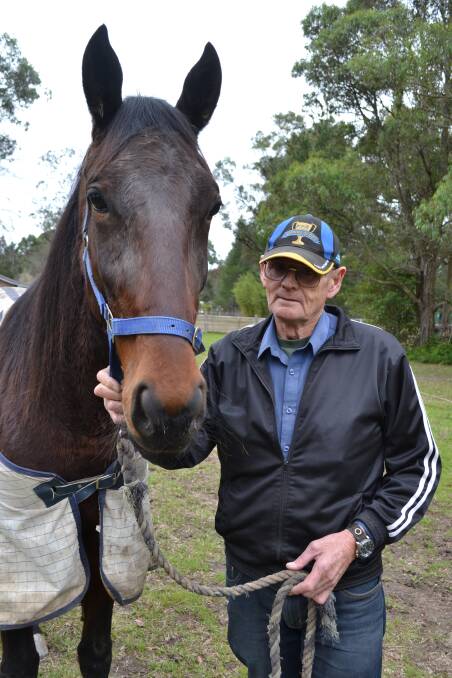 REWARDING: Bob Abraham from South Nowra has found the experience of becoming a foster parent in his 60s extremely rewarding and has bonded with his foster son through horses like Solly and harness racing.
