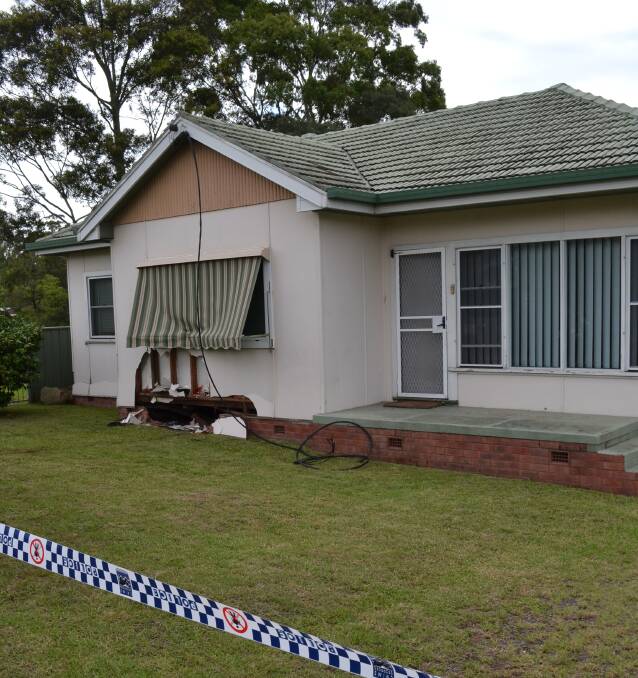 CONDEMNED: A house that was struck by a car that ran off the Princes Highway on Wednesday morning has been deemed unliveable and will be demolished, much to the dismay of the owners.