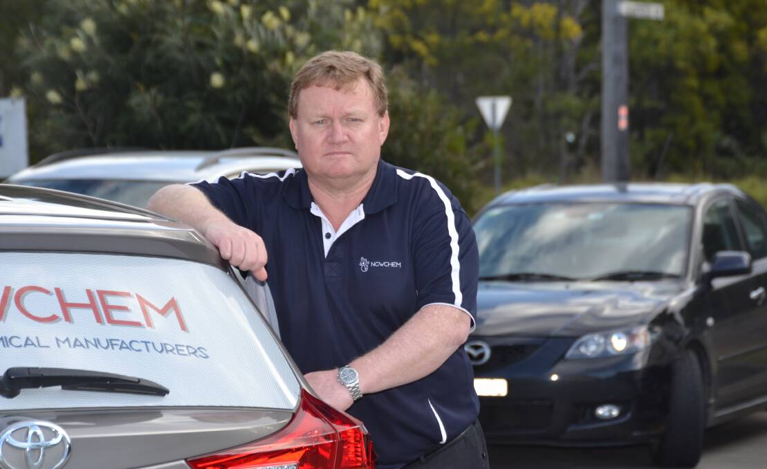 COST FACTOR: Nowchem managing director John Lamont encourages staff to fill up outside the Shoalhaven.